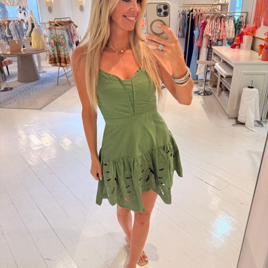 Cutwork Mini Dress
