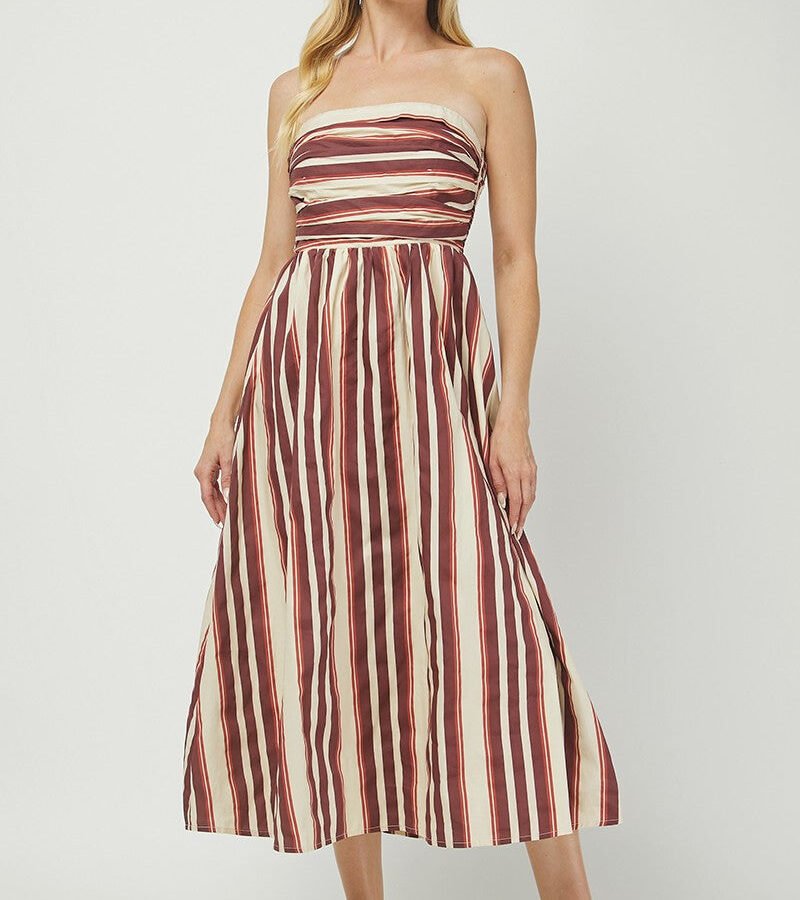 Stripped Maxi Dress