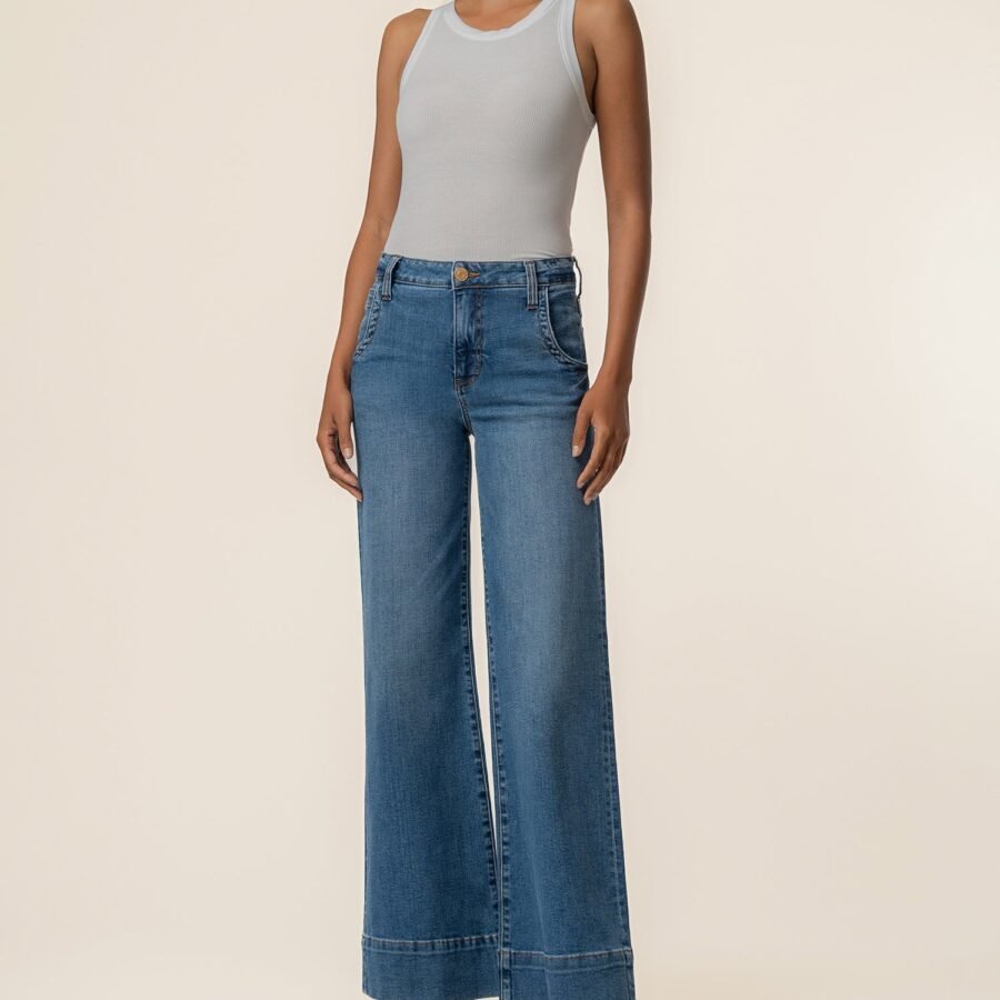 High-Waisted Wide-Leg Pants