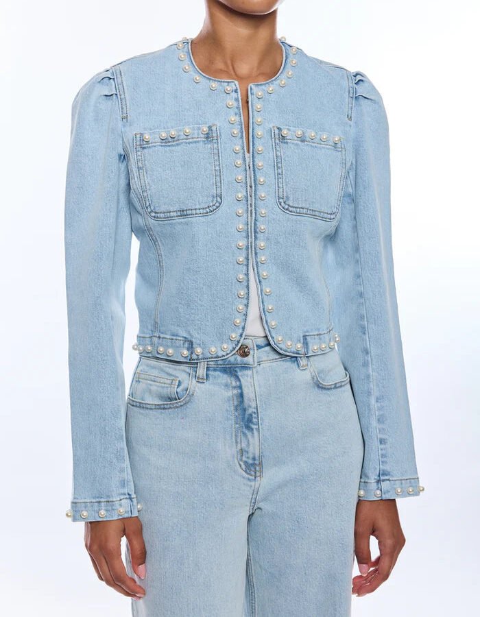 Love Pearl Denim Jacket