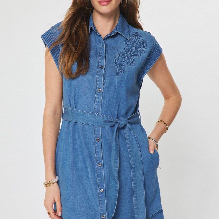 Button Front Mini Dress
